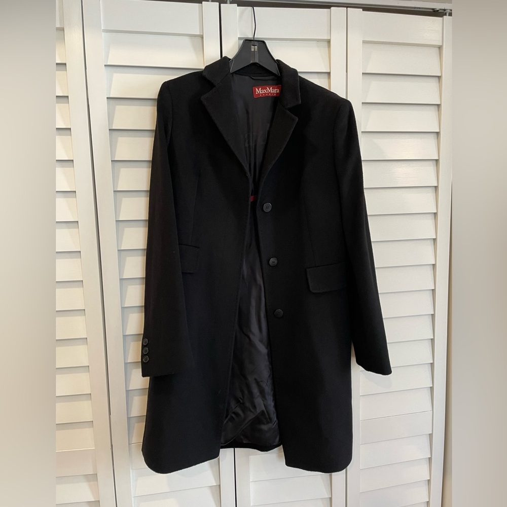 MaxMara Studio Virgin Wool Classic Coat
